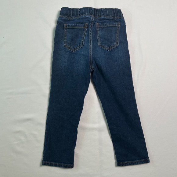 Jumping Beans Girls 4T Dark Blue Elastic Waist Jeans - Picture 5 of 5